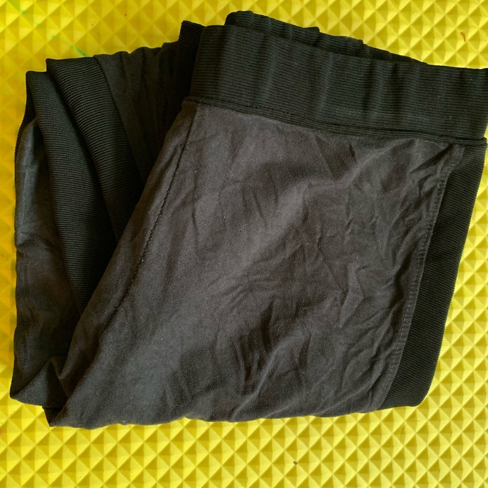Black Suede Top Leggings